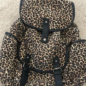 Cheetah print back pack
